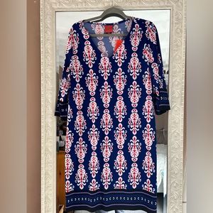 Size XL blue Tracy Negoshian dress